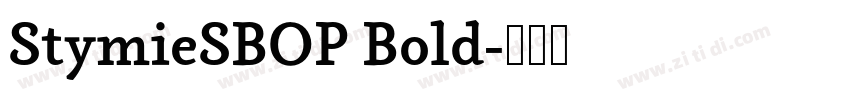 StymieSBOP Bold字体转换